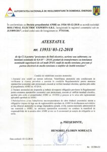 Atestat ANRE